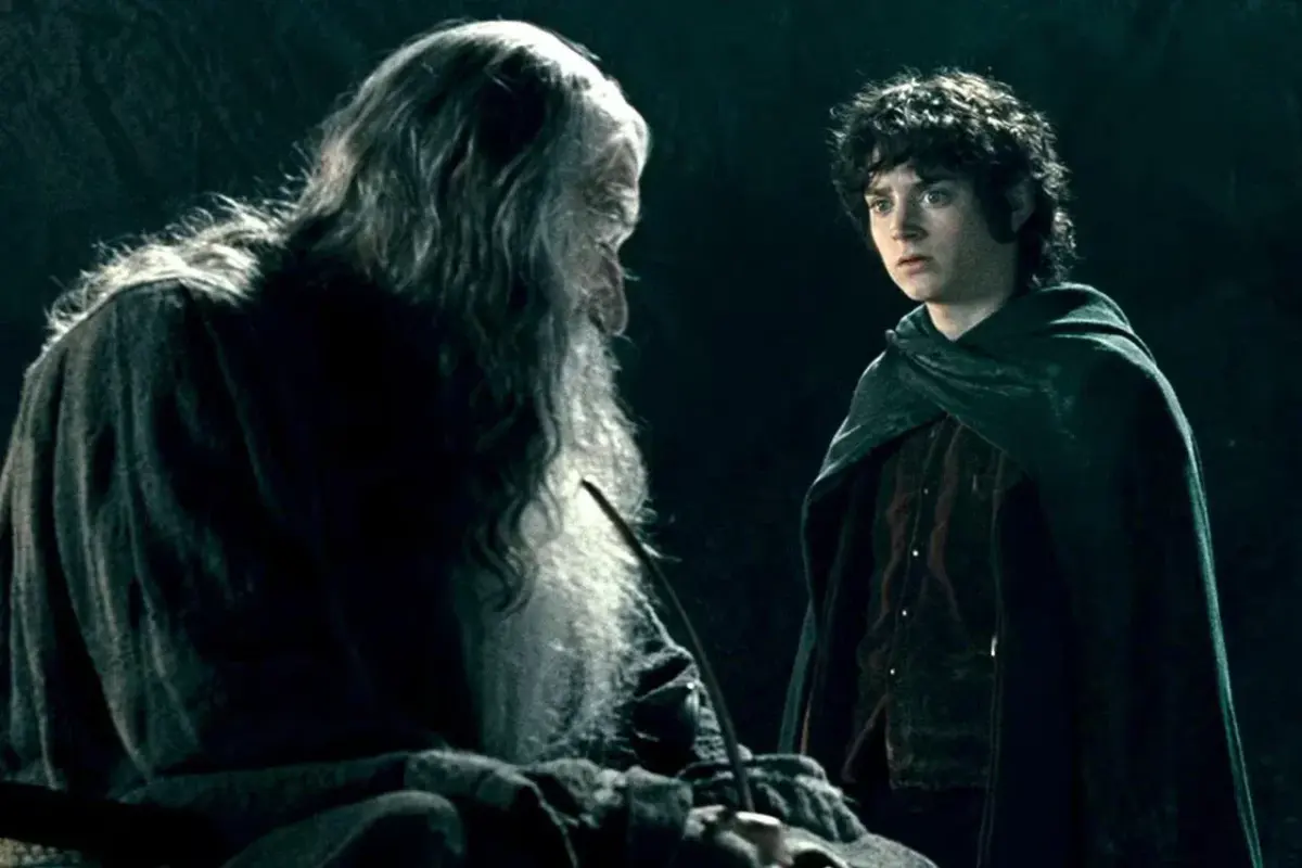 Gandalf et Frodon le seigneur des anneaux
