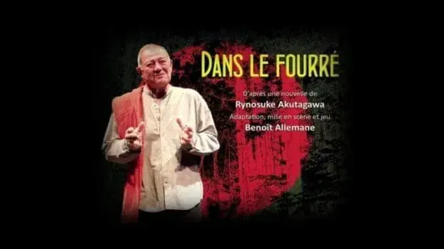 Benoît Allemane sur scène dans Dans le fourré