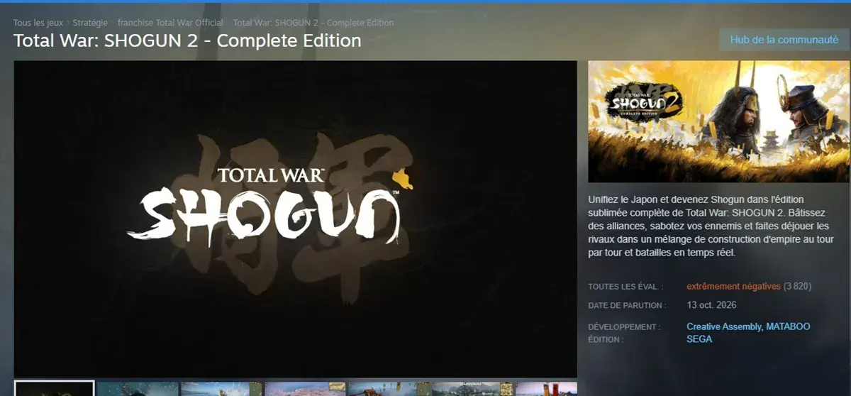 Steam Total War Shogun 2 - Complete Edition