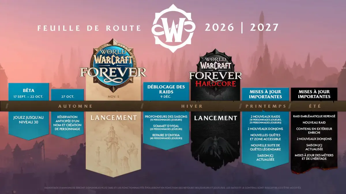Image - World Warcraft Forever date sortie,