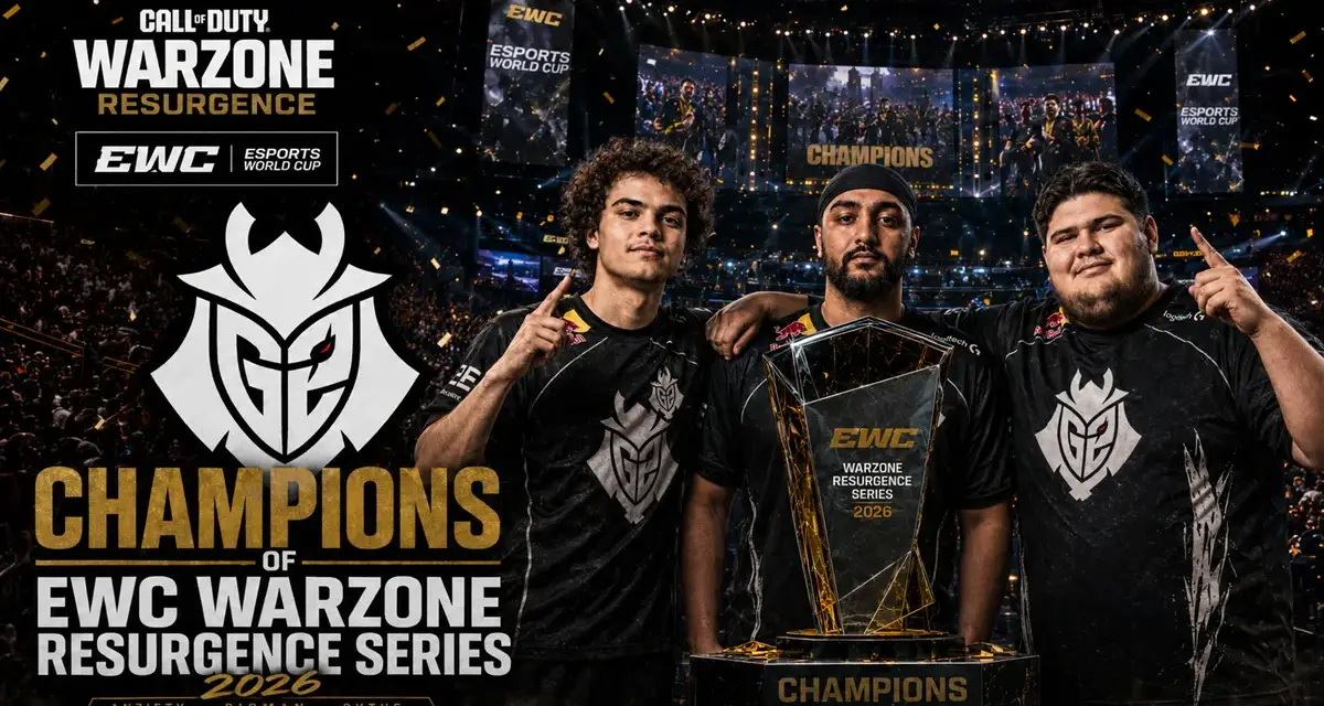 EWC 2026 Call of Duty Warzone: G2 champion, Gentle Mates performe et se place dans le top 5