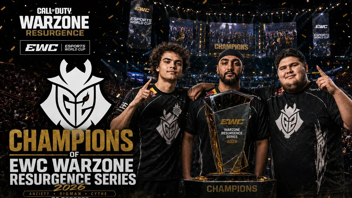 EWC 2026 Call of Duty Warzone: G2 champion, Gentle Mates performe et se place dans le top 5