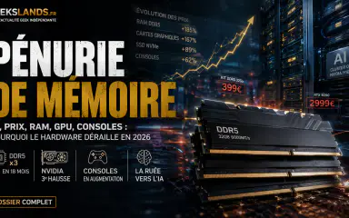Pénurie de mémoire : pourquoi l’IA fait exploser le prix de ta RAM, de ta carte graphique et de ta prochaine console
