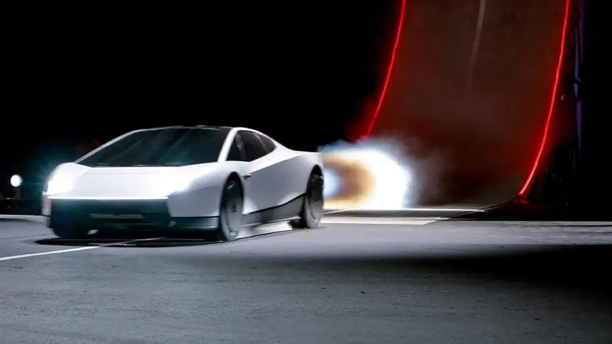 Tesla dévoile le nouveau Roadster, qui saute au-dessus des voitures grâce à l'air comprimé