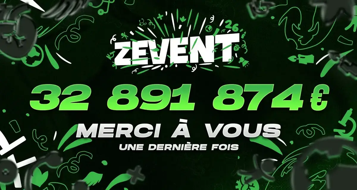 ZEvent 2026: 32,9 millions d’euros, un dernier record et puis s’en va