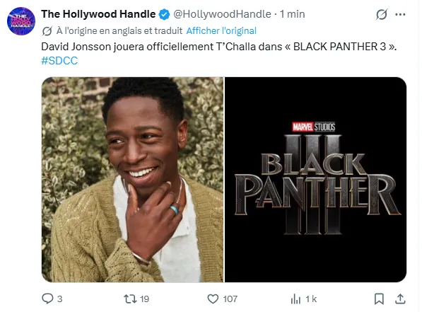 Capture d'écran - Marvel annonce officiellement Black Panther
