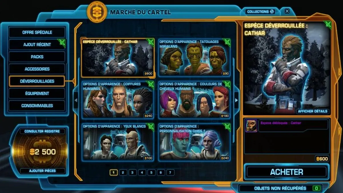 Artwork - SWTOR Succès phare Chute d'un